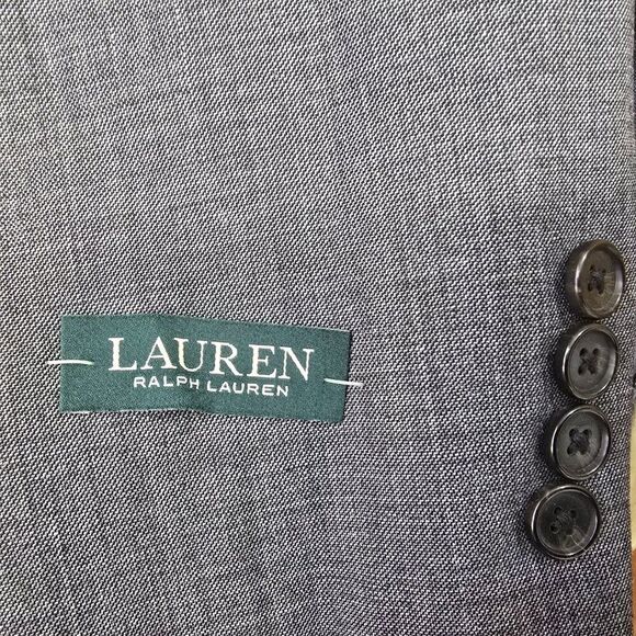 NWT Lauren Ralph Lauren Ultraflex 100% Wool Gray Sport Coat Blazer 46L - Picture 7 of 16